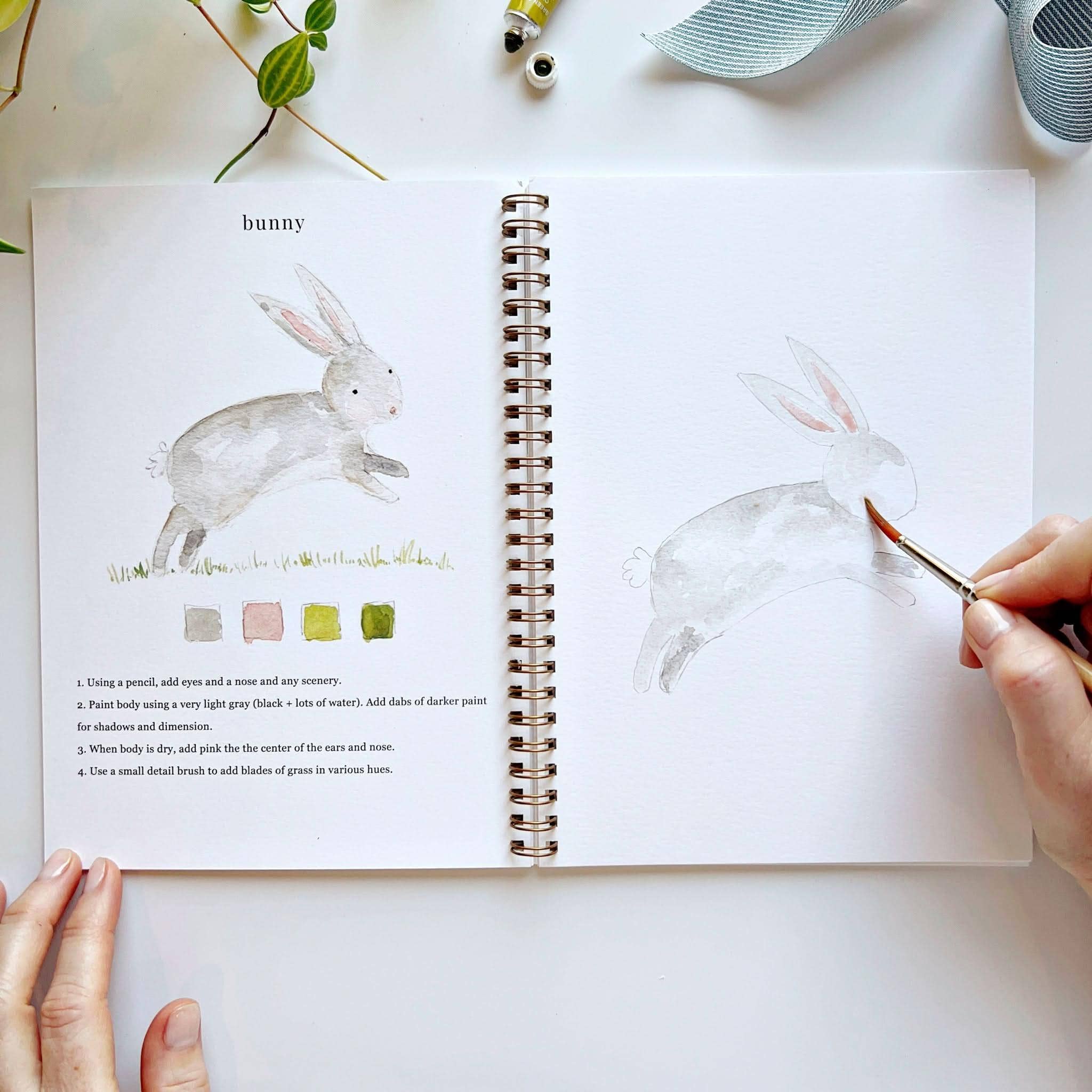 Watercolor Workbook – emily lex studio Animals – 12 Projects, Step-by-Step