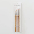 Watercolor Paintbrush Set – emily lex studio – 5 Wood Brushes, Sizes 0–8