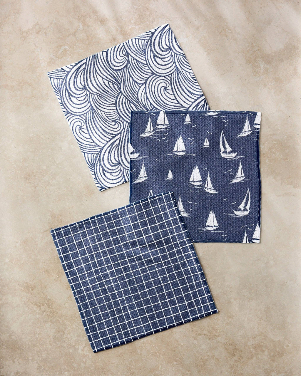 Geometry - Coastal Day Dishcloth Set