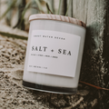 Soy Candle – Salt and Sea – 11 oz, 50+ Hour Burn, Coastal Scent