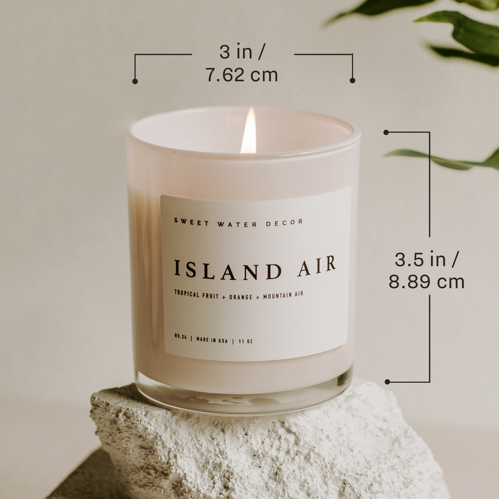 Soy Candle – Salt and Sea – 11 oz, 50+ Hour Burn, Coastal Scent